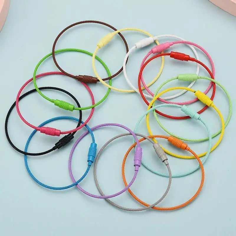Colorful Steel Wire Keychain