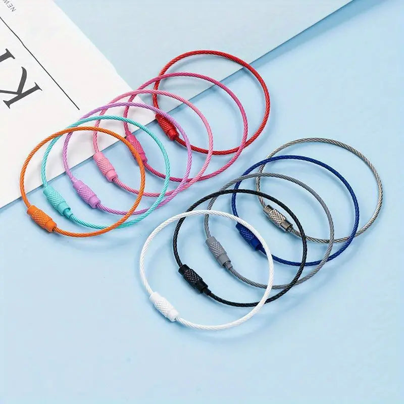 Colorful Steel Wire Keychain