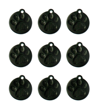 Paw Print Name Tag