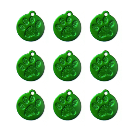 Paw Print Name Tag