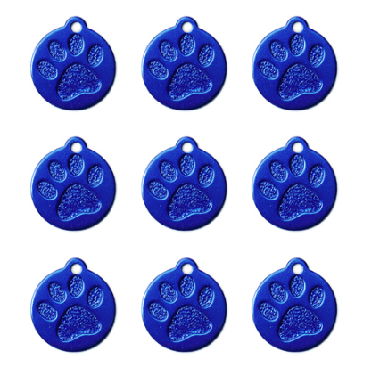 Paw Print Name Tag