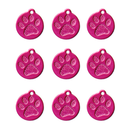 Paw Print Name Tag