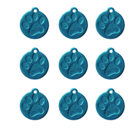 Paw Print Name Tag