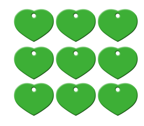 Heart ID Tag