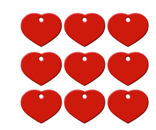 Heart ID Tag