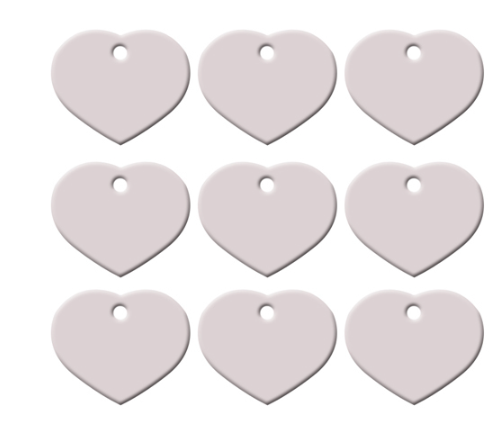 Heart ID Tag