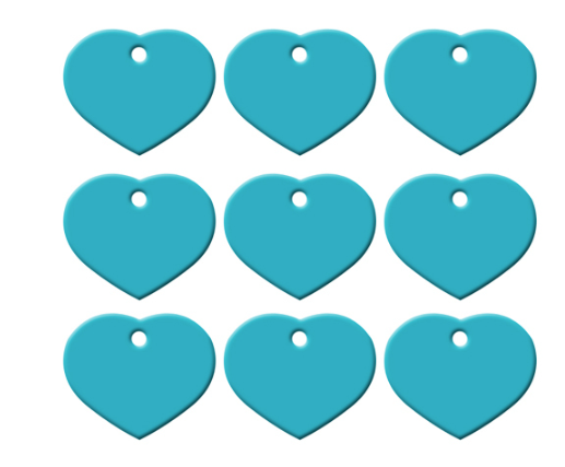 Heart ID Tag