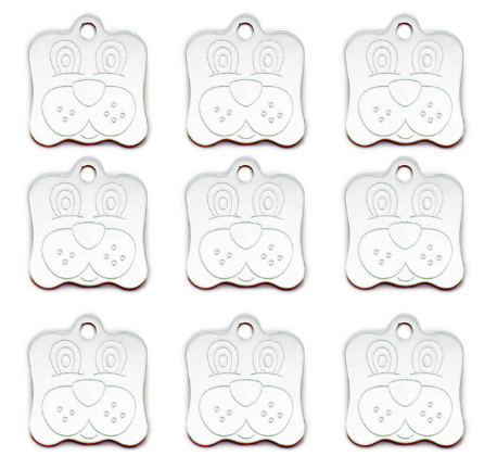 Dog Face Tag