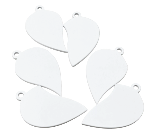 Broken Heart Mirror Stainless Steel Pendant