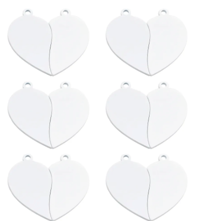 Broken Heart Mirror Stainless Steel Pendant