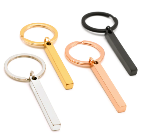 Stainless Steel Keyring & Charm