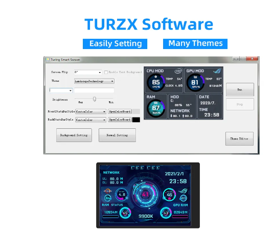 3.5 Inch IPS Secondary Screen