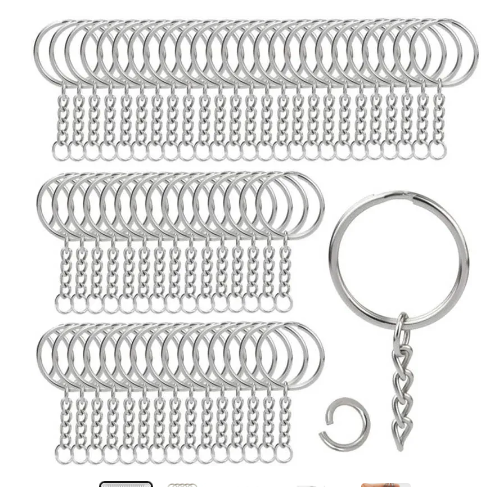 Metal Blank Keyring Keychain
