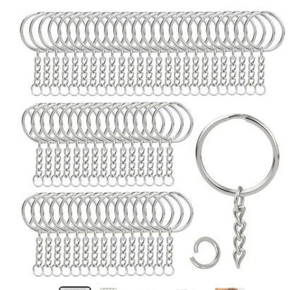 Metal Blank Keyring Keychain