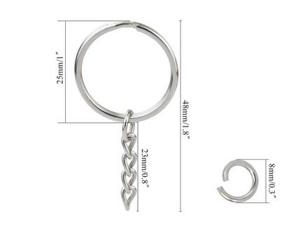 Metal Blank Keyring Keychain