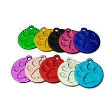 Paw Print Name Tag