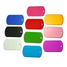 Large Colored Military Name Tag