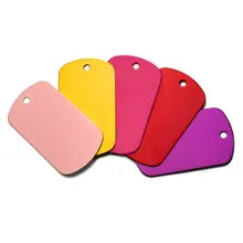 Large Colored Military Name Tag