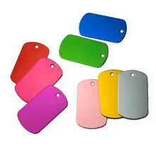 Large Colored Military Name Tag